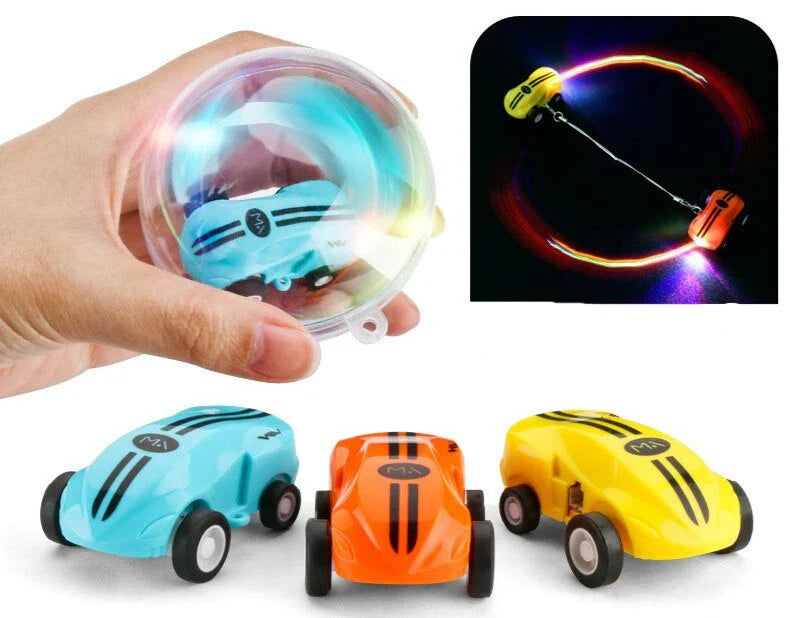Magnetic Toy Car with LED – Luminous Stunt Fun