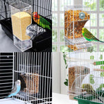 Automatic overflow protection for transparent bird feeders