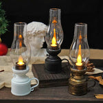 Vintage Oil Lamp with LED Lighting – Electronic