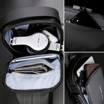 Secure shoulder bag with USB charging function