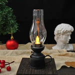 Vintage Oil Lamp with LED Lighting – Electronic