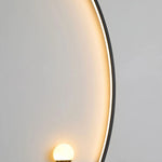Modern LED wall light with curved design and light modes