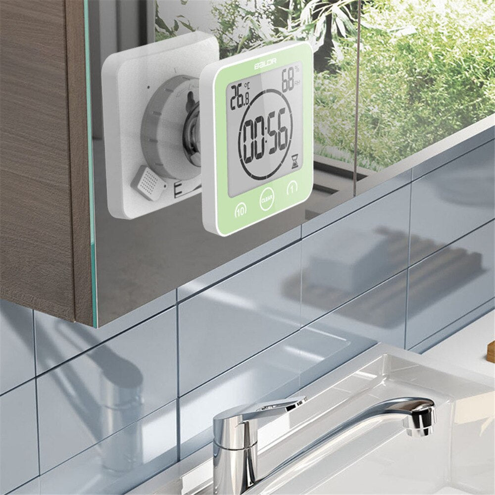 Wasserdichter Digitaler Duschzeitmesser mit Saugnapf - Ideal für Dusch- und Badezeiten