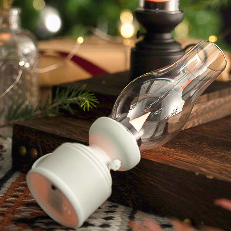 Vintage Oil Lamp with LED Lighting – Electronic