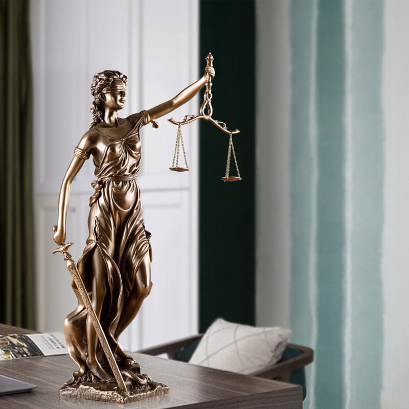 Elegantes Kunstwerk der Gerechtigkeit
