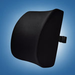 Car Seat Lumbar Support Cushion - Memory Foam - Breathable Mesh - Ideal for Travel and Long Drives