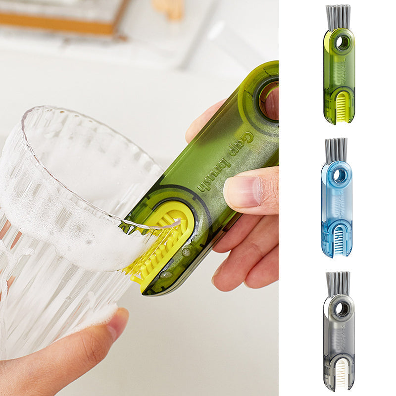 Vielseitige 3-in-1 Reinigungsbürste für Flaschen und Becher