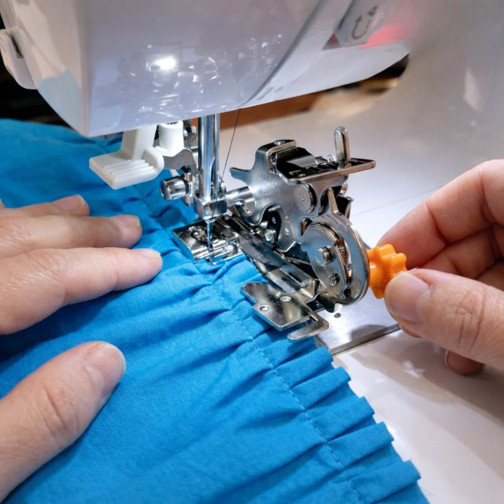 Gathering Foot for Sewing Machines – Precise Gathers and Ruffles