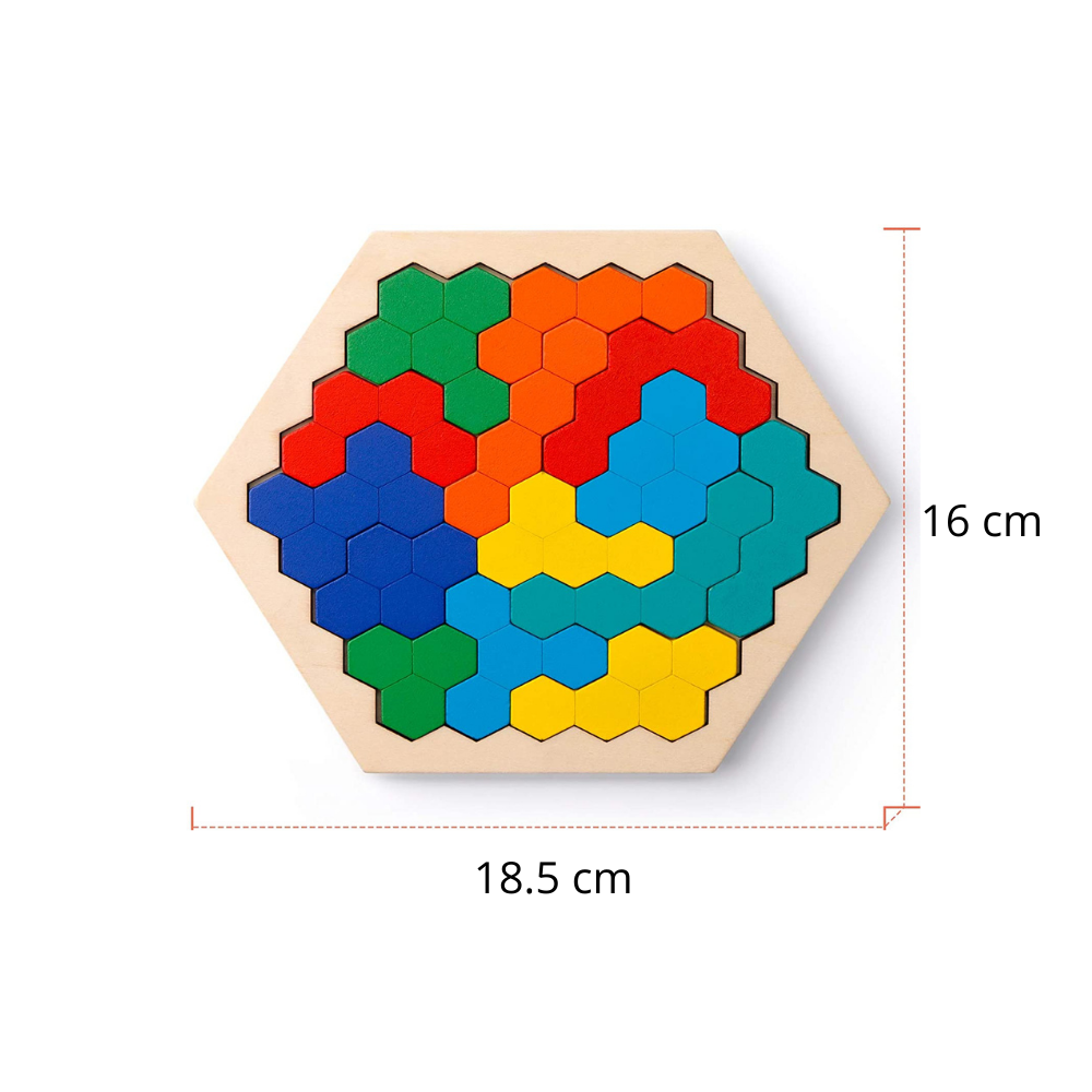 Geometric puzzle with infinite patterns