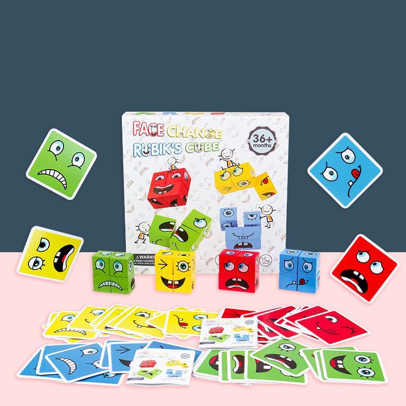 BlockiMix Holzpuzzle – Bunte Lernspielsteine für Kleinkinder und Vorschulkinder