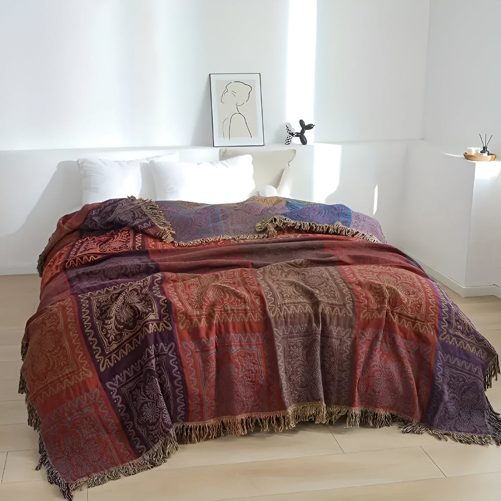Boho Tassel Blanket for a Cozy Home