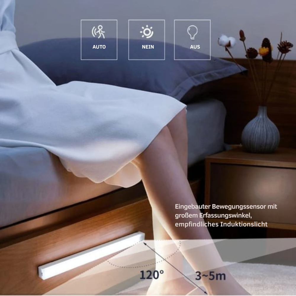 Smart LED lamp with motion sensor and USB charging function