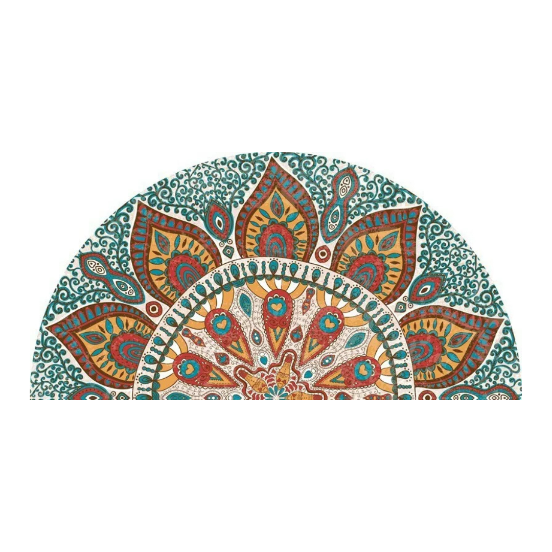 Stylish Semi-Circular Rug – Highly Absorbent and Easy to Care For
