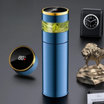 Isolierte Wasserflasche mit LED Temperaturanzeige und Teefilter
