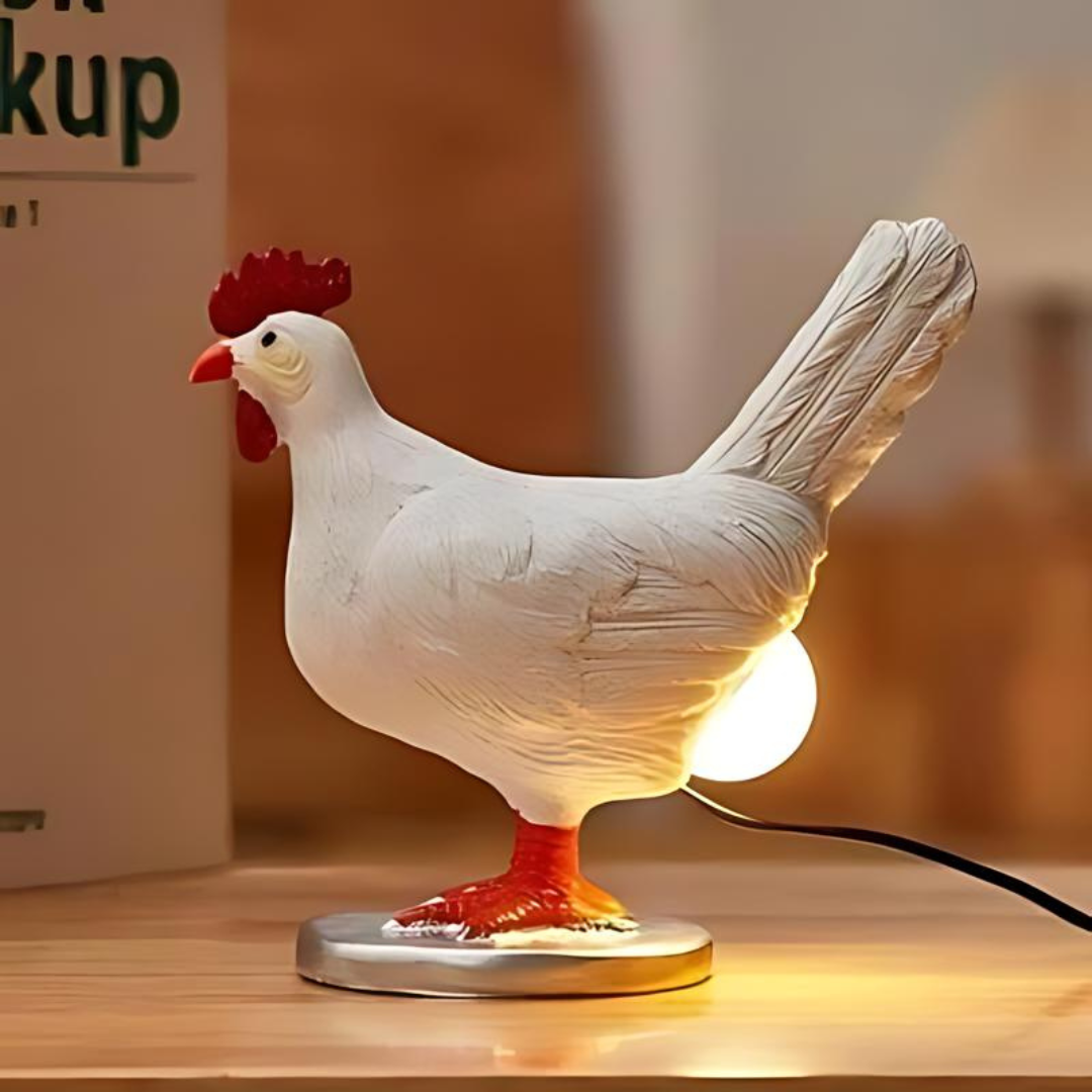 Hübsche Hühnerlampe – Lustige Tischdeko mit Behaglichem Licht