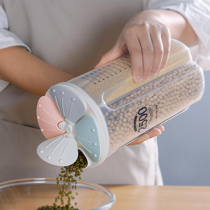 Lebensmittelbehälter mit 4 Fächern für 2500 ml Cerealien