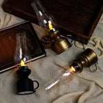 Vintage Oil Lamp with LED Lighting – Electronic