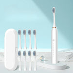 SonicPure Electric Toothbrush – Rechargeable, Quiet, and 8 Brush Heads