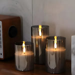 3D Flickering LED Candles in a Set