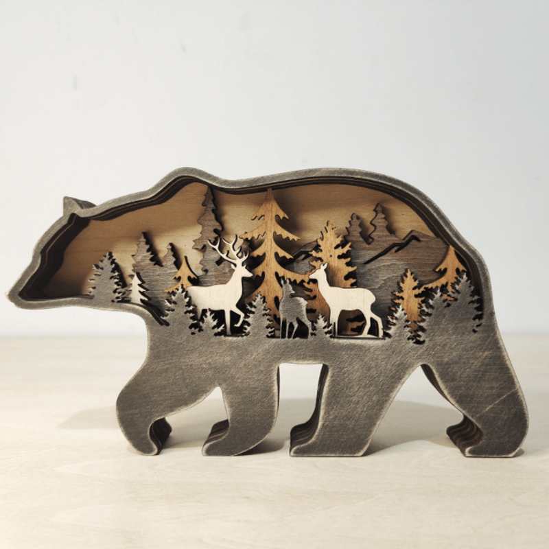 3D Tier Holzschnitzerei Handarbeit Geschenk