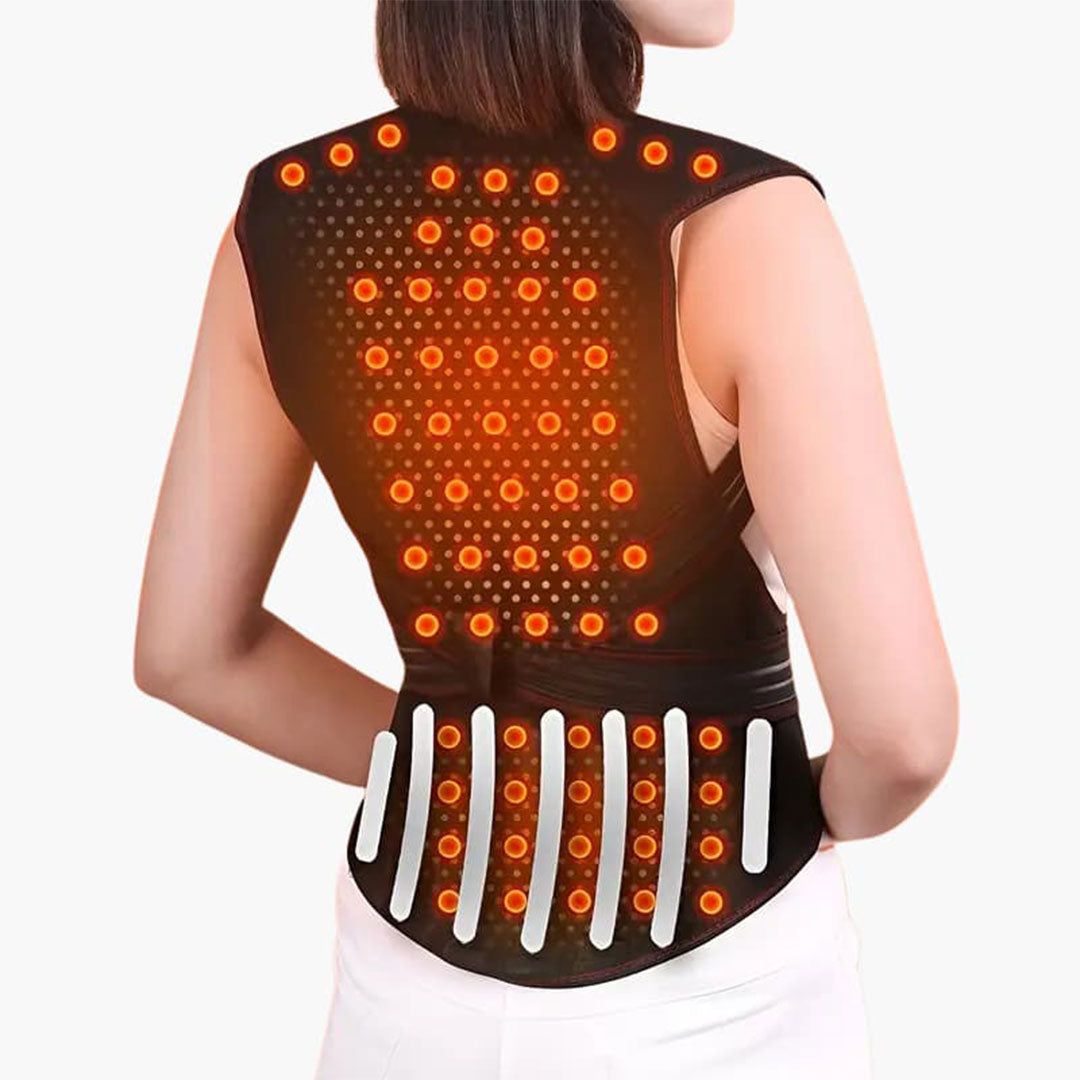 Ergonomic Back Support Belt with Magnetic Field - Adjustable Fit
