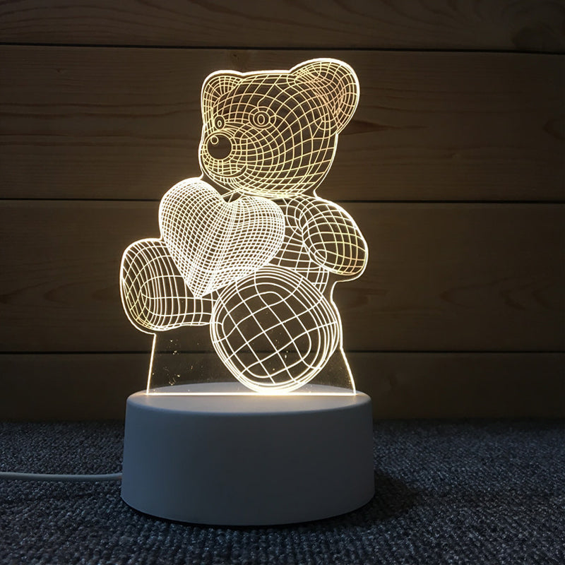 3D Teddylampe für eine beruhigende Atmosphäre