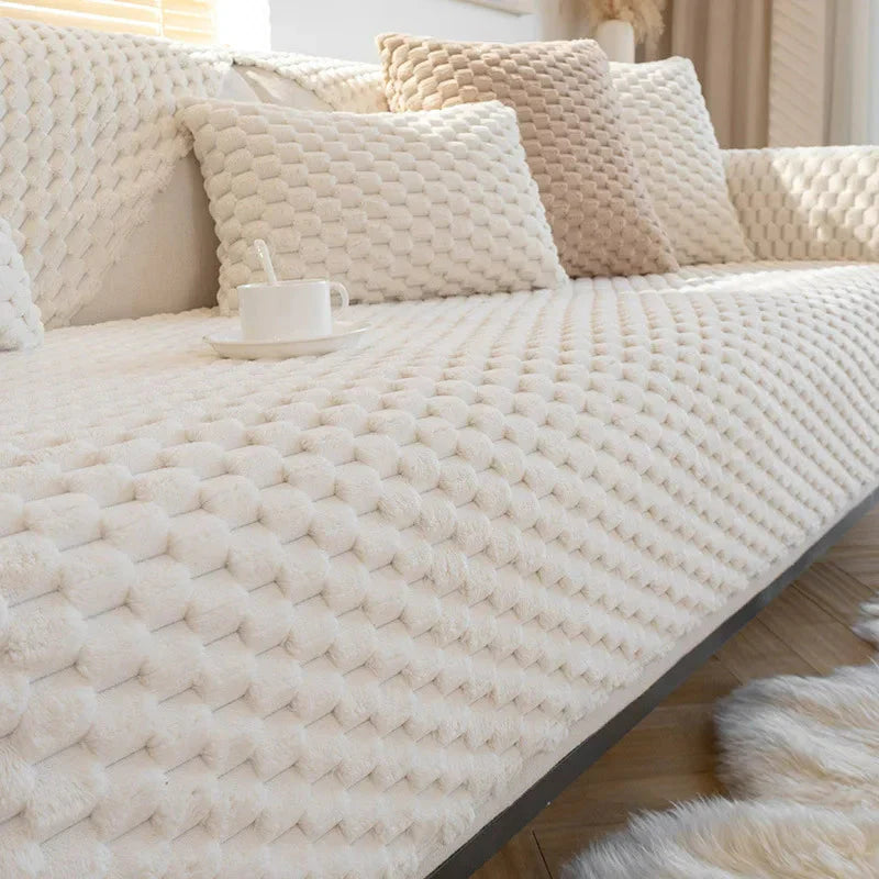 Warm and Stylish Sofa Throw with Non-Slip Backing