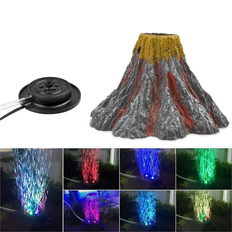 Volcano Decoration Set for Aquarium