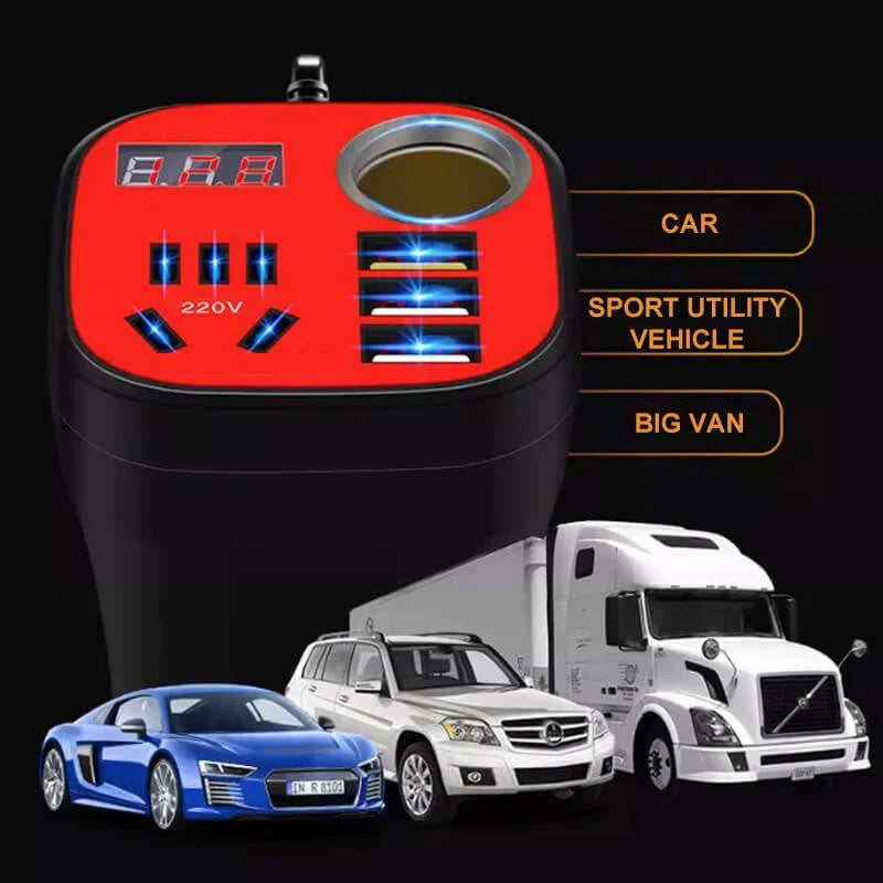 Auto-Montierter Becher-Inverter mit QC-Ladegerät