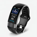 Smart fitness watch with ECG monitoring and activity tracking