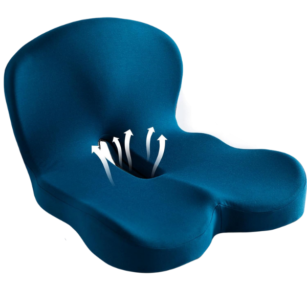 Ergonomic Memory Foam Seat Cushion – Optimal Comfort for Office, Car, and Home