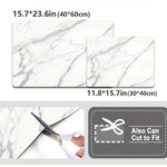 Elegant Dish Drying Mat with Marble Design