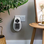 Kompakter 350W Wandheizer mit Fernbedienung und LED-Anzeige
