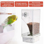 Automatic overflow protection for transparent bird feeders