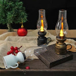 Vintage Oil Lamp with LED Lighting – Electronic