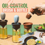Oil Dispenser Bottle with Brush
