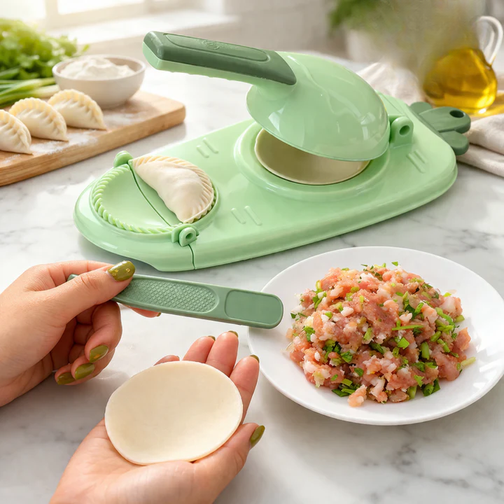 Practical dumpling maker – fill and seal in one step