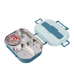 Stainless Steel Lunch Box with 3 or 4 Compartments for Fresh Meals