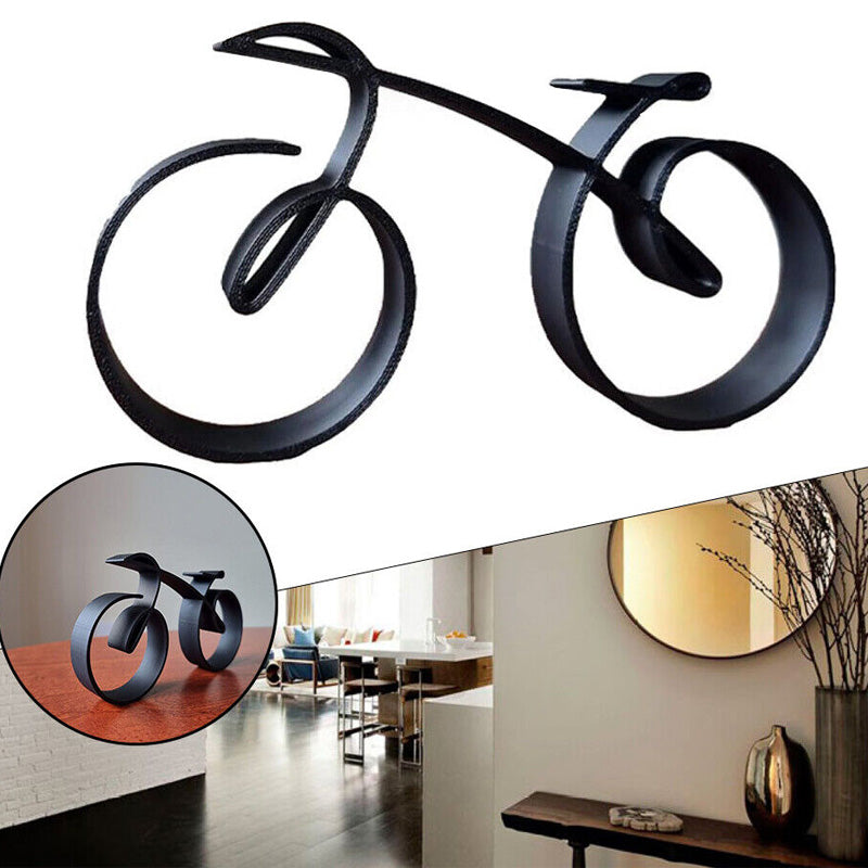 Elegante Fahrradskulptur aus Metall für dein Zuhause