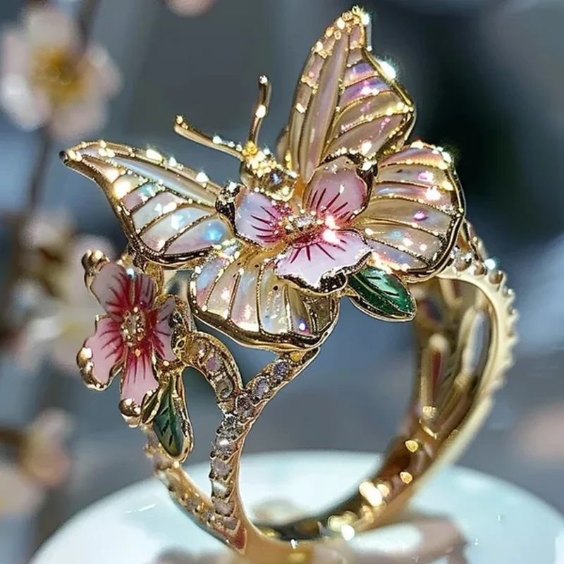 Ring with Butterfly Blossom