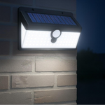 Solar-Powered Wall Lamp with Motion Sensor – Weatherproof Garden Lighting