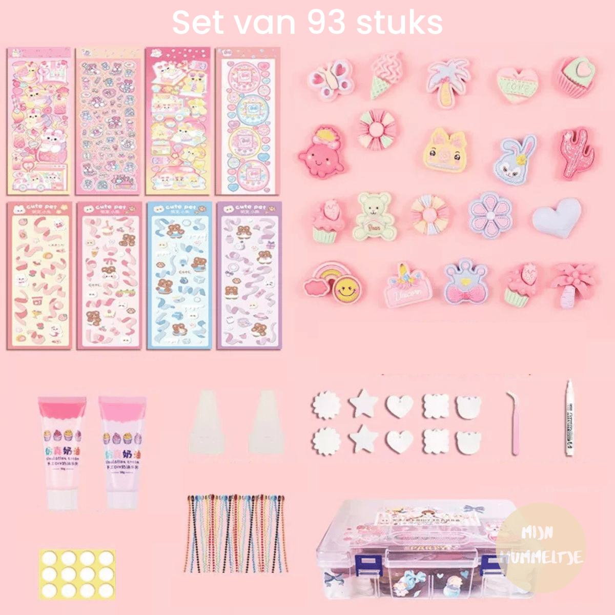 Craft set with 3D stickers