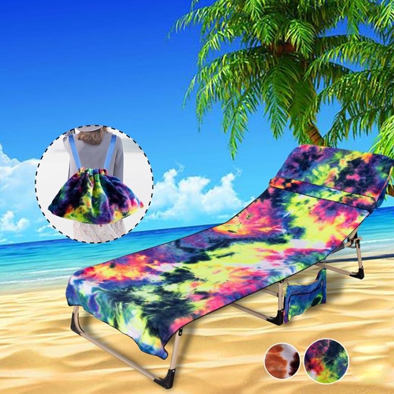 Microfiber Beach Lounge Chair Cover