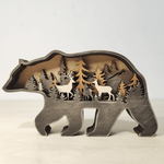 Kunstvolle 3D Holzskulptur für ein stilvolles Zuhause