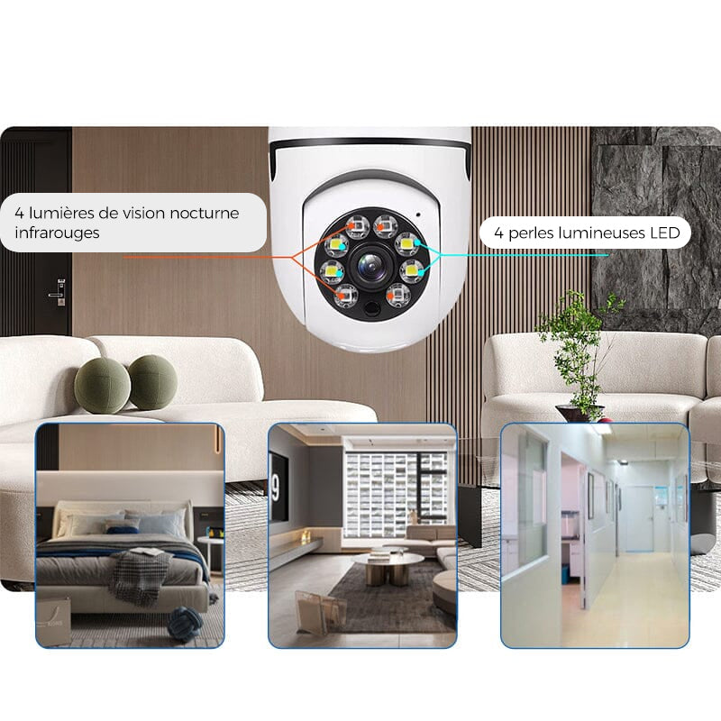 Wireless Light Bulb Security Camera