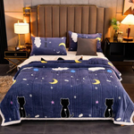Zweiseitige Kuscheldecke aus Coral-Fleece mit Dickem Kunstfell – Ultra-Weich & Vielseitig für Zuhause, Büro & Entspannung