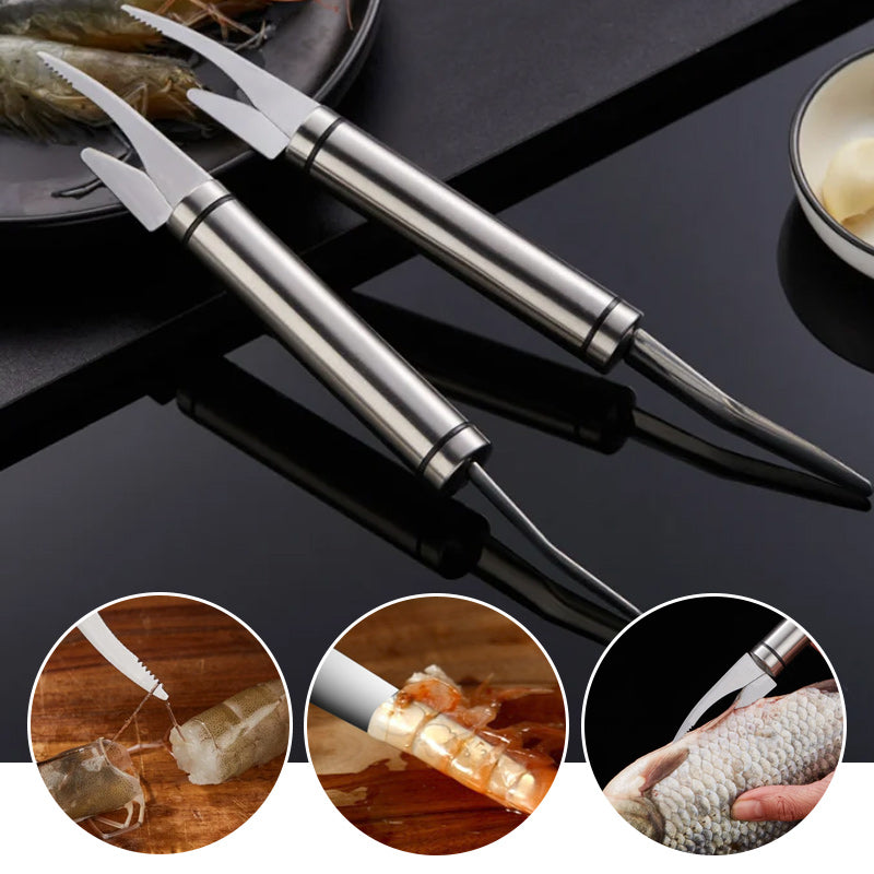 Versatile 5-in-1 Fish and Shrimp Tool | SeafoodPro