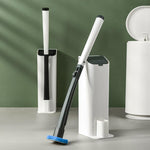Toilet Brush with Disposable Sponge Heads – Hygienic Cleaning System