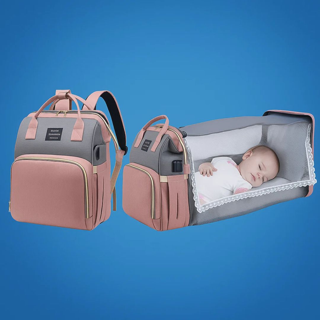 ReiseNest | Faltbares Babybett mit USB-Ladefunktion – Wasserdicht