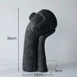 Sculpture of a reclining abstract figure